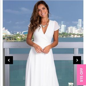 NWT white wrap dress - Saved by the Dress (medium)